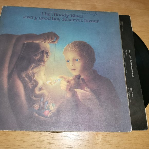 THE MOODY BLUES Every Good Boy Deserves Favour LP 1971 Threshold THS 5 Rock LP7 - Picture 2 of 11